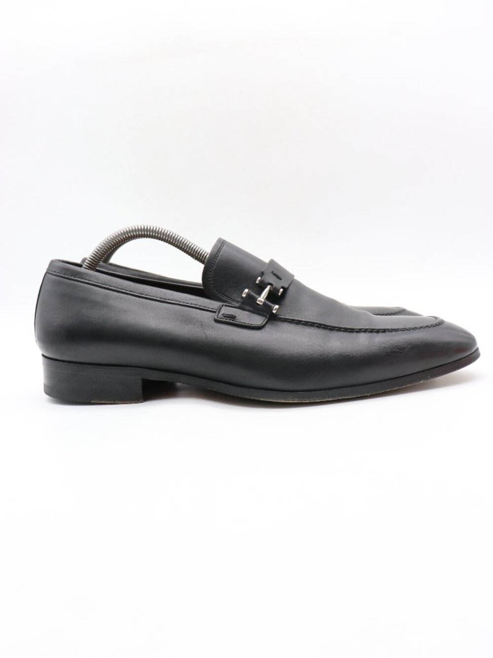 Magnanni Paseo Strap Black Leather Loafers Men's 10.5 M Slip On Dress Casual - Picture 3 of 10